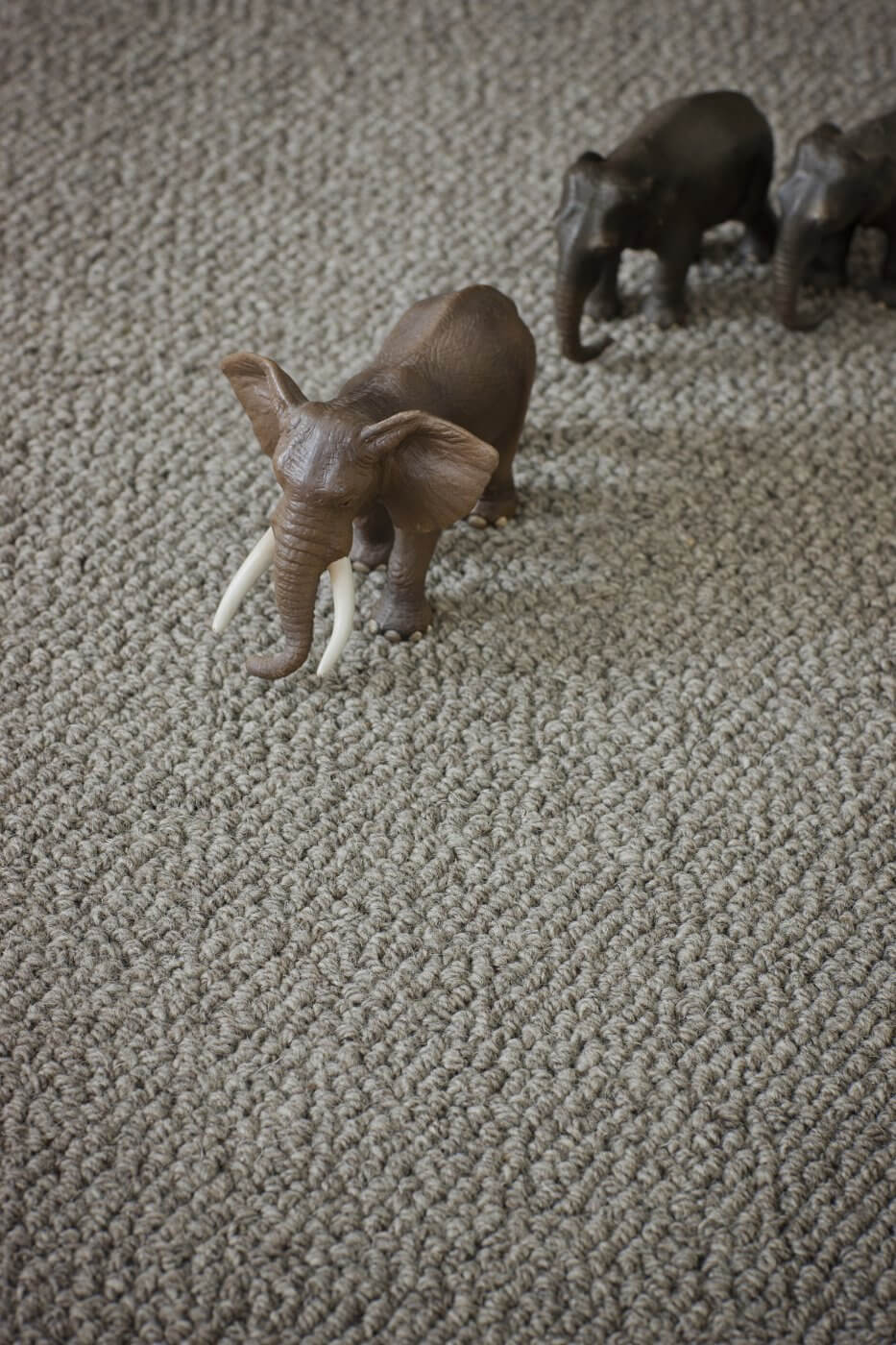 toy elephants on carpet