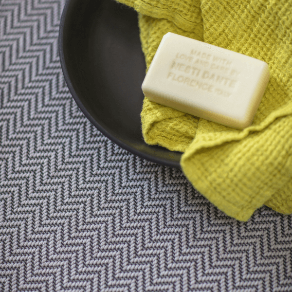 soap in a black bowl